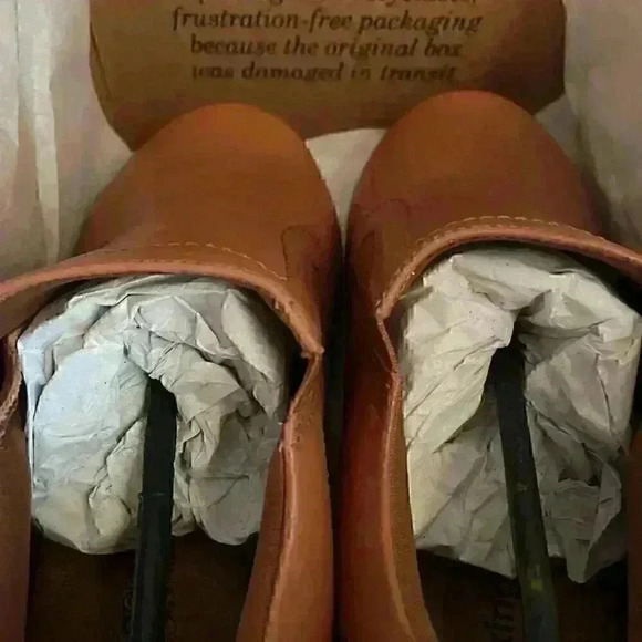 WALKING CRADLES WC LAYTON WOMEN SLIP-ON SHOES IN LUGGAGE NAPPA LEATHER SAVE $50 - Picture 11 of 11